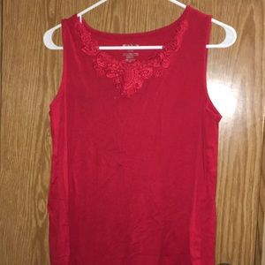 Red women’s tank top
